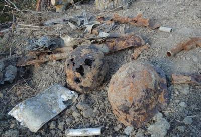 Поисковики Петербурга на бывшей Варшавской железной дороге обнаружили останки погибшего в 1943 году бойца