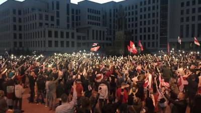 В Минске завершился очередной день протестных демонстраций