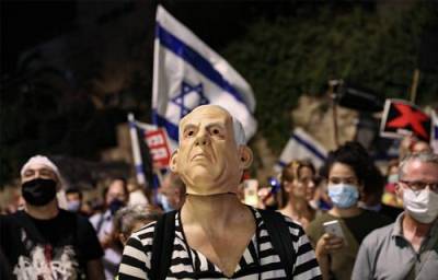 У дома премьера Израиля прошел митинг