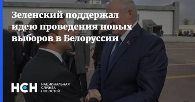 Зеленский поддержал идею проведения новых выборов в Белоруссии