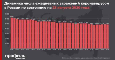 В России коронавирусом заразились еще 4852 человека