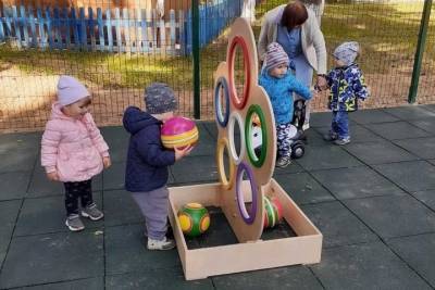 В рамках программы «Местные инициативы» в детскомом саду Шарьи установили спортгородок