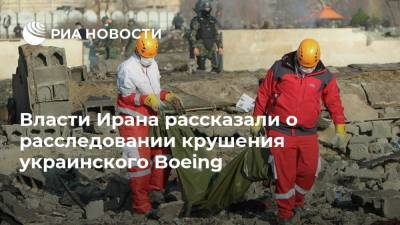 Власти Ирана рассказали о расследовании крушения украинского Boeing