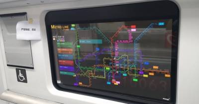 Окна в метро заменили прозрачными экранами