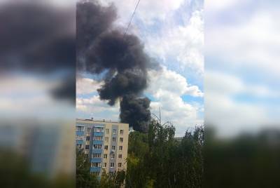 В Москве во время пожара взорвался грузовик на стройке
