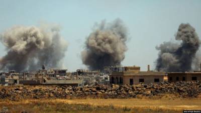 В сирийской провинции Дераа около лагеря шиитских отрядов прогремели взрывы
