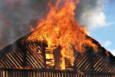 В Ростовской области при пожаре в частном доме пострадал мужчина