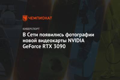 В Сети появились фотографии новой видеокарты NVIDIA GeForce RTX 3090