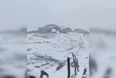 В Дагестане выпал снег