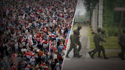 Несмотря на запугивания со стороны Лукашенко, больше 100 тыс. людей снова вышли на мирный протест в Минске