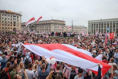 В Минске проходит протестная акция «Марш новой Беларуси»