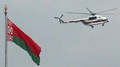 Вертолет улетел от резиденции Лукашенко в Минске