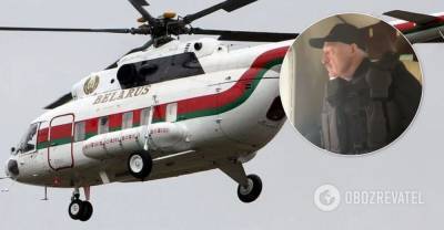 Лукашенко облетел протесты на вертолете - видео