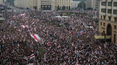 Оценено число участников акций протеста в Минске