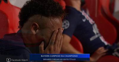 Неймар расплакался после поражения ПСЖ в финале Лиги чемпионов