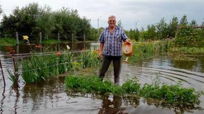 В Амурской области река подтопила садовые участки