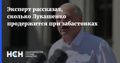 Эксперт рассказал, сколько Лукашенко продержится при забастовках