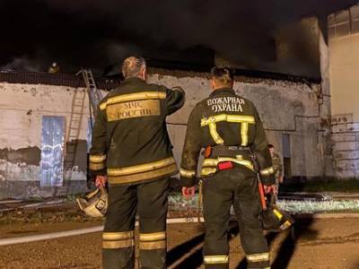В Башкирии спасатели отчитались о полной ликвидации пожара на кирпичном заводе