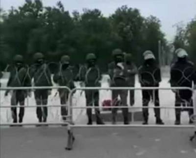 Армия Белоруссии блокировала центр протестов в Минске