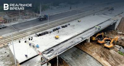 На 2 этапе БКК прошли испытания пролетного строения моста под трамвайную нагрузку