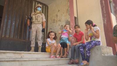 Российские военные медики оказали помощь беженцам в сирийской Латакии