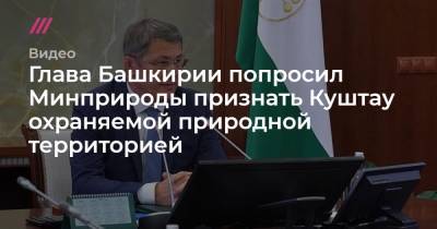 Глава Башкирии попросил Минприроды признать Куштау охраняемой природной территорией