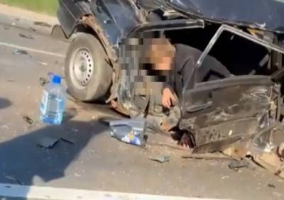 Последствия массового ДТП на Ряжском шоссе попали на видео