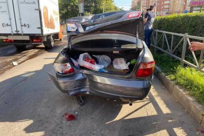 В Рязани пьяный водитель устроил массовое ДТП на светофоре