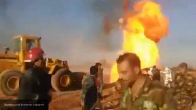 Пожарные Сирии ликвидировали возгорание на газопроводе под Дамаском