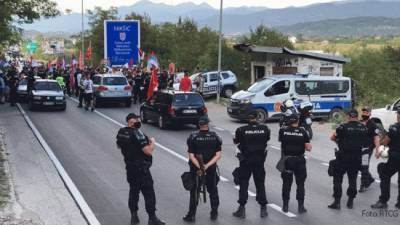 Черногорская полиция закрыла столицу страны на несколько часов