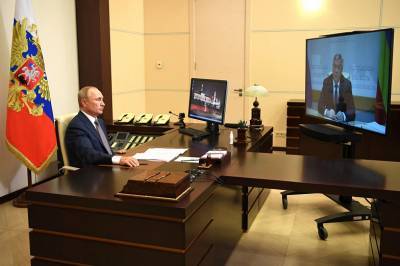 Владимир Путин и Василий Голубев провели онлайн-встречу