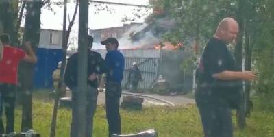 Очевидцы сообщили о пожаре в микрорайоне Левобережном