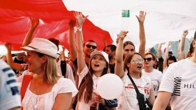 Белорусский город Чаусы присоединился к автопробегу в поддержку Лукашенко