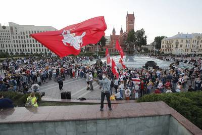 В центре Минска прошли задержания протестующих