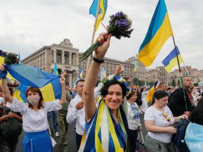 В праздновании 29-й годовщины независимости Украины приняли участие 50 тыс. граждан – полиция