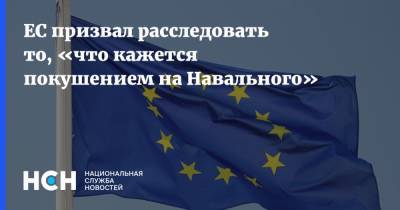ЕС призвал расследовать то, «что кажется покушением на Навального»