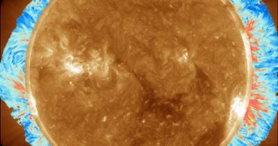 Опубликовано первое фото магнитного поля Солнца