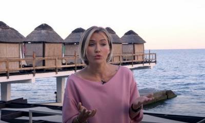 Известная блогер выложила видео с пляжа в Ялте, где ее ребенка чуть не покалечило куском бетона