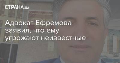 Адвокат Ефремова заявил, что ему угрожают неизвестные
