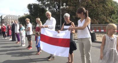Президенты стран Балтии вышли на акцию "Путь свободы" в поддержку белорусской оппозиции