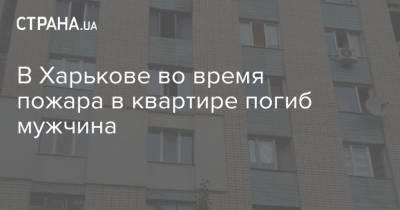 В Харькове во время пожара в квартире погиб мужчина