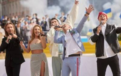 "Бумбокс" и "Океан Ельзи" заявили, что их песни использовали незаконно на концерте ко Дню независимости Украины