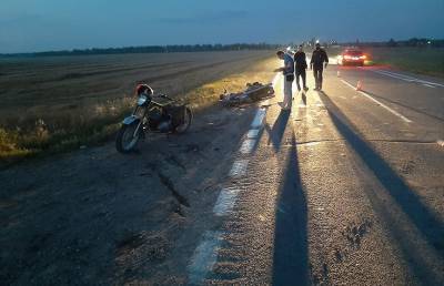 ДТП в Пуховичском районе: два подростка на мотоциклах столкнулись