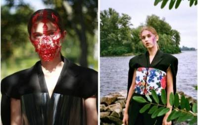 Корсети з вишивкою і маски з пластику: Garderobka та Polina Veller випустили колекцію до Дня Незалежності України (ФОТО)