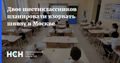 Двое шестиклассников планировали взорвать школу в Москве