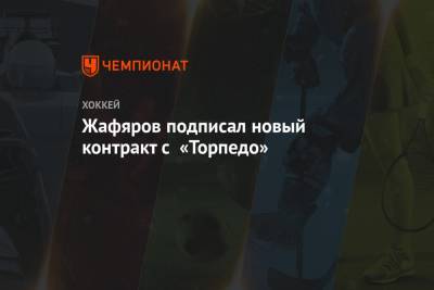 Жафяров подписал новый контракт с «Торпедо»