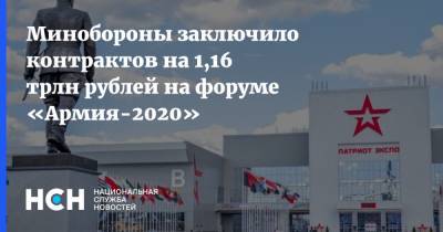 Минобороны заключило контрактов на 1,16 трлн рублей на форуме «Армия-2020»