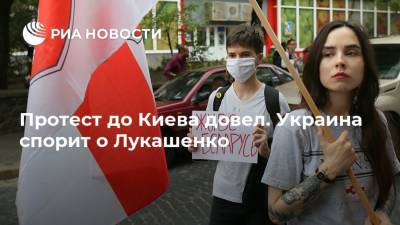 Протест до Киева довел. Украина спорит о Лукашенко