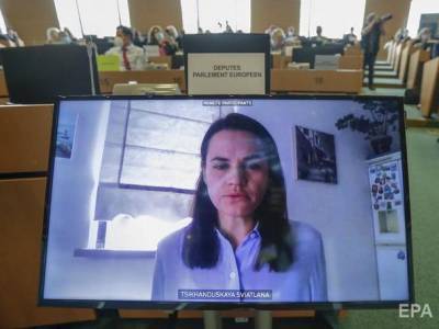 Тихановская – депутатам Европарламента: Беларусь проснулась. Мы больше не оппозиция