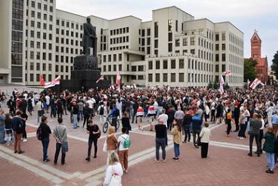 У Дома правительства Белоруссии задержали протестующих